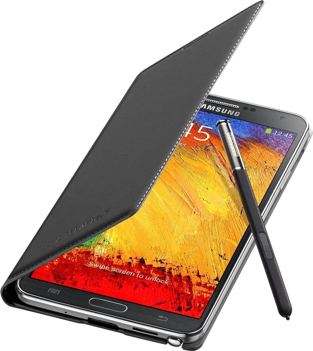 Samsung Flip Wallet Jet Note 3 - Zwart - afbeelding 6 van 6
