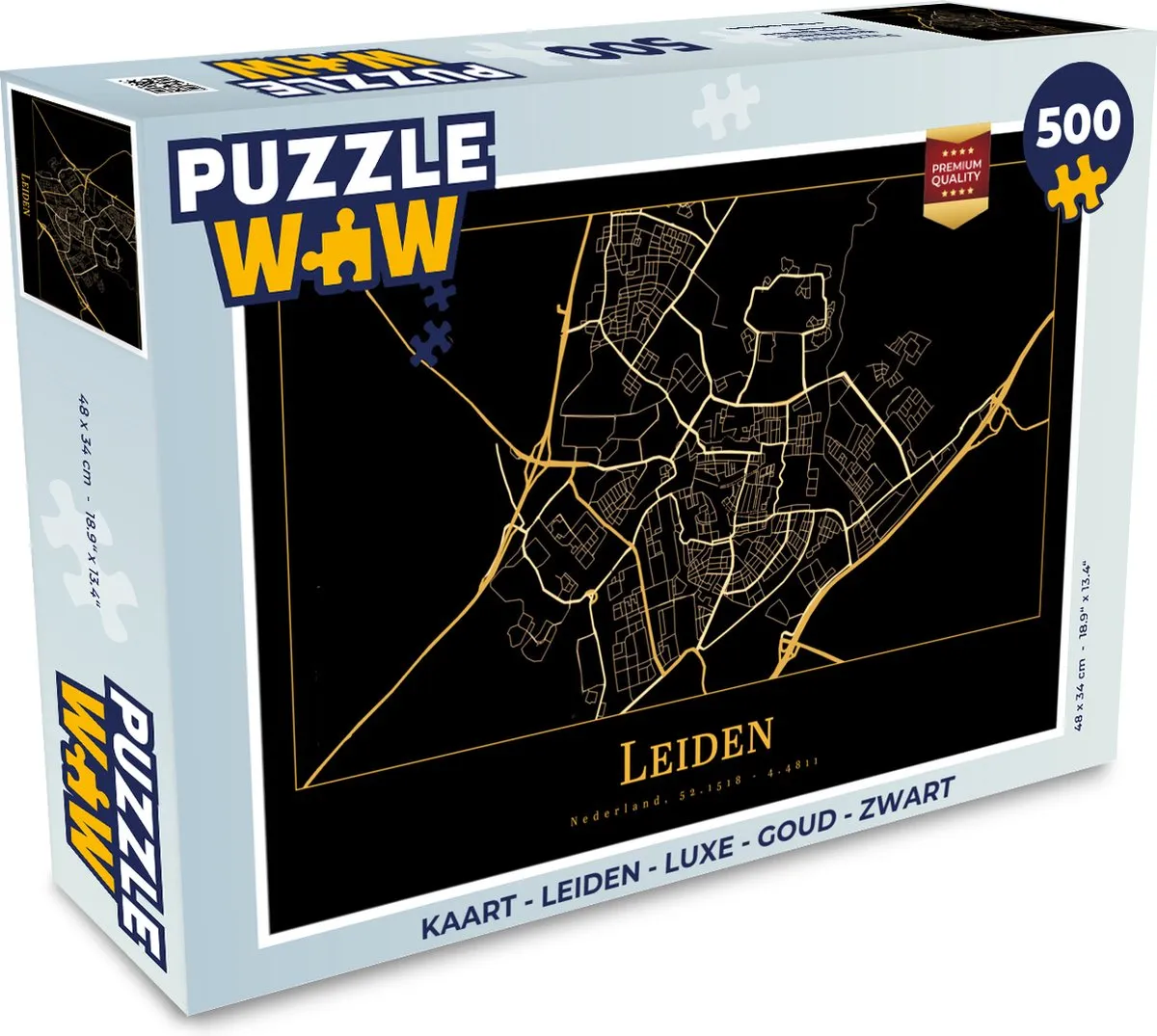 PuzzleWow Leiden Legpuzzel 500 Stuks