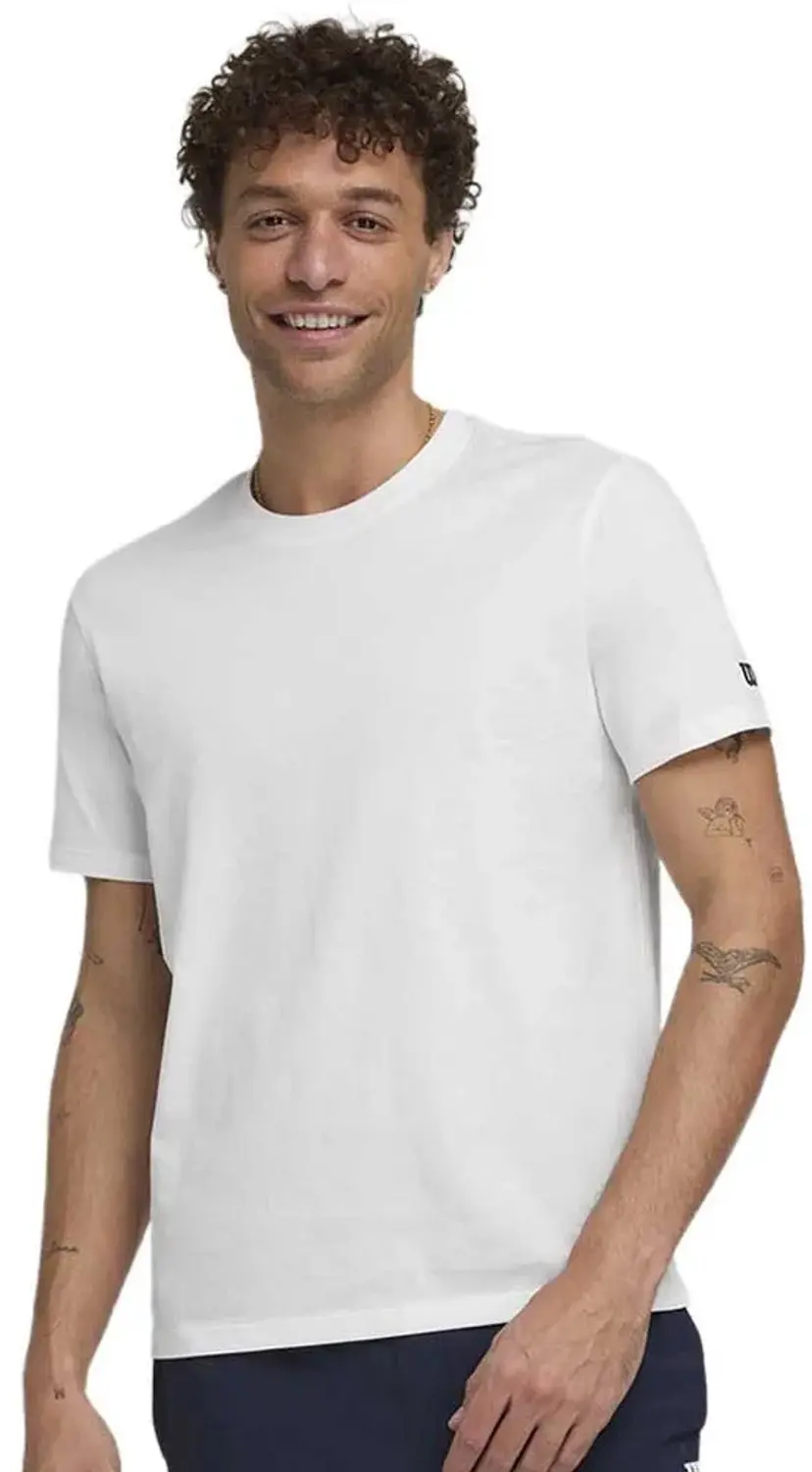 Wilson Team Graphic T-shirt Met Korte Mouwen Wit S Man