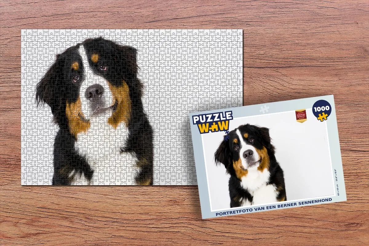 PuzzleWow Berner Sennenhond Legpuzzel 1000 Stuks