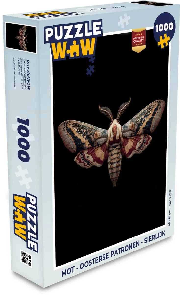PuzzleWow Mot Legpuzzel 1000 Stuks