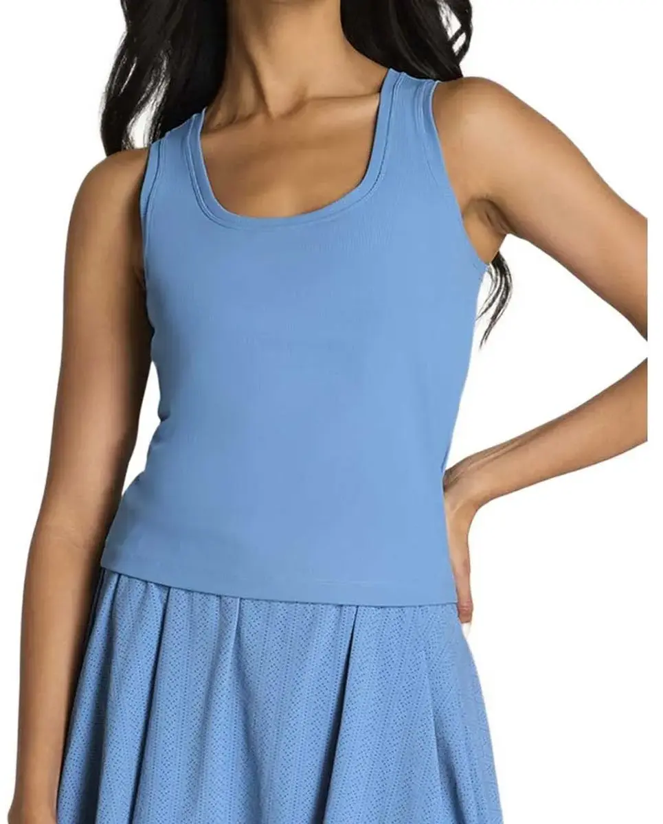 Wilson Sidney Rib T-shirt Met Korte Mouwen Blauw XS Vrouw