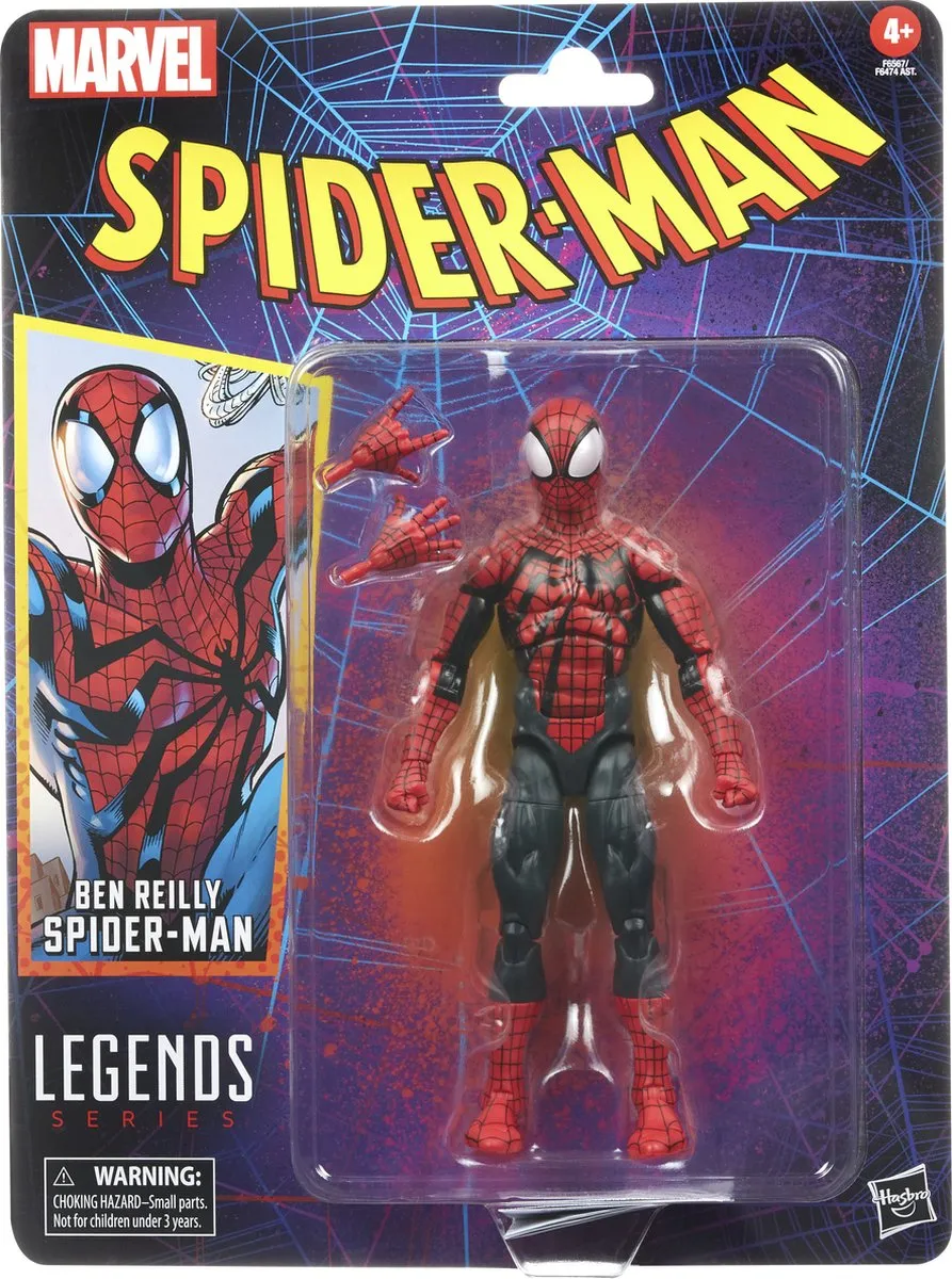 Marvel Legends Ben Reilly Spider-Man Actiefiguur 15cm - Multicolor