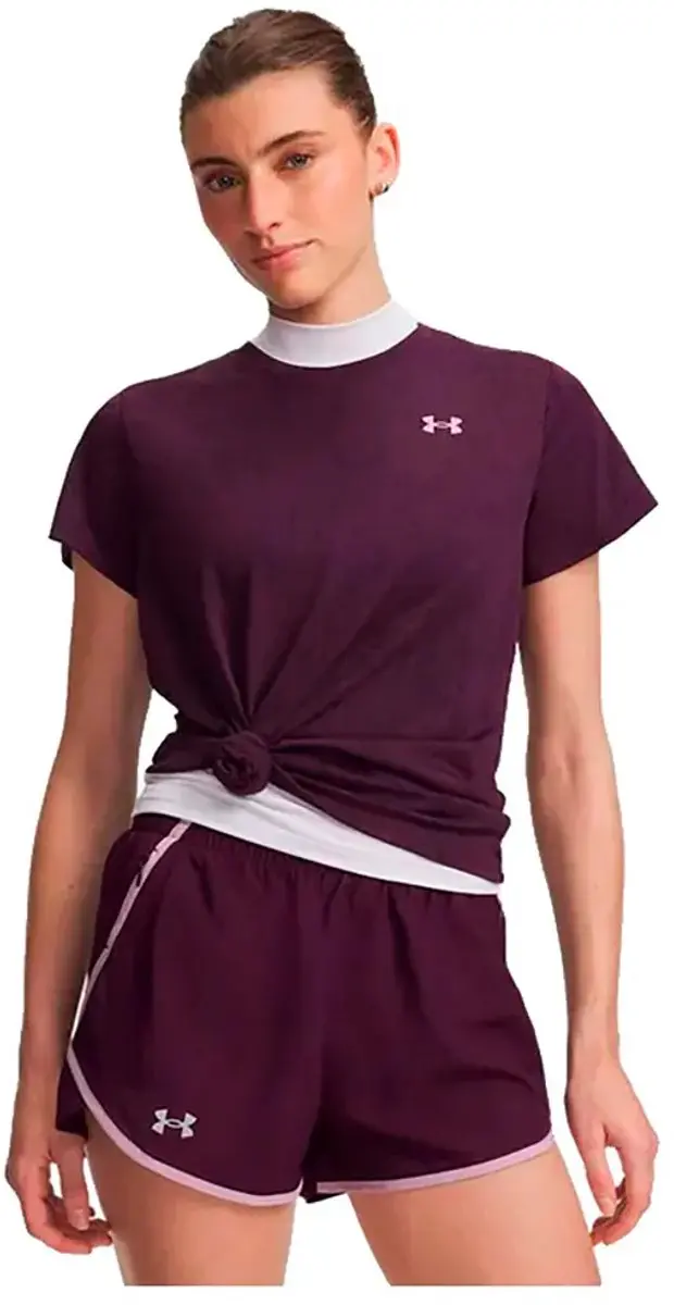 Under Armour Tech Pixelate T-shirt Met Korte Mouwen Paars XS Vrouw