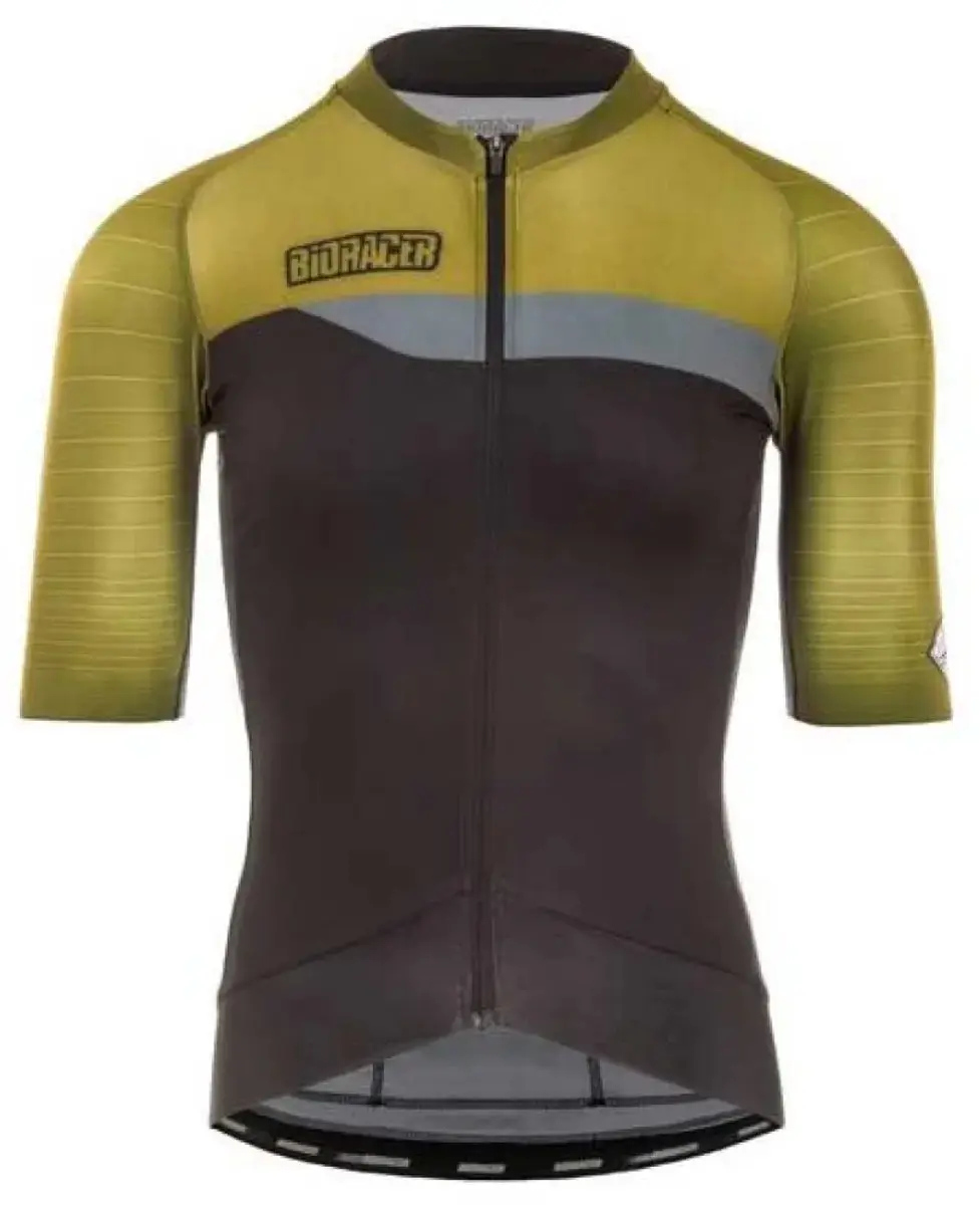 Bioracer Epic Korte Mouw Wielertrui Groen XL Man