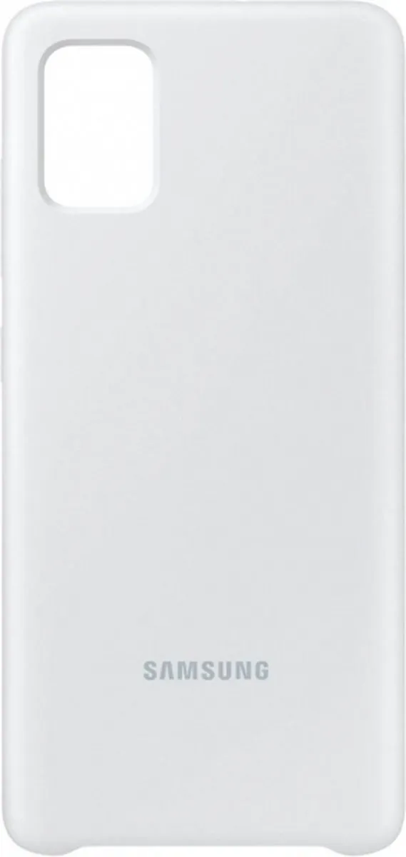 Samsung Siliconen Backcover A71 - Zilver - 8806090346309