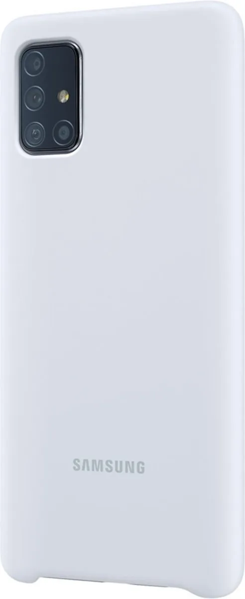 Samsung Siliconen Backcover A71 - Zilver - 8806090346309