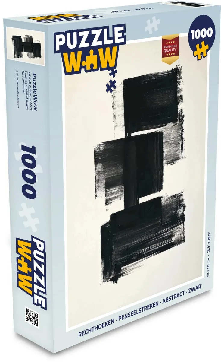 PuzzleWow Abstract Rechthoeken Puzzle 1000 Stuks