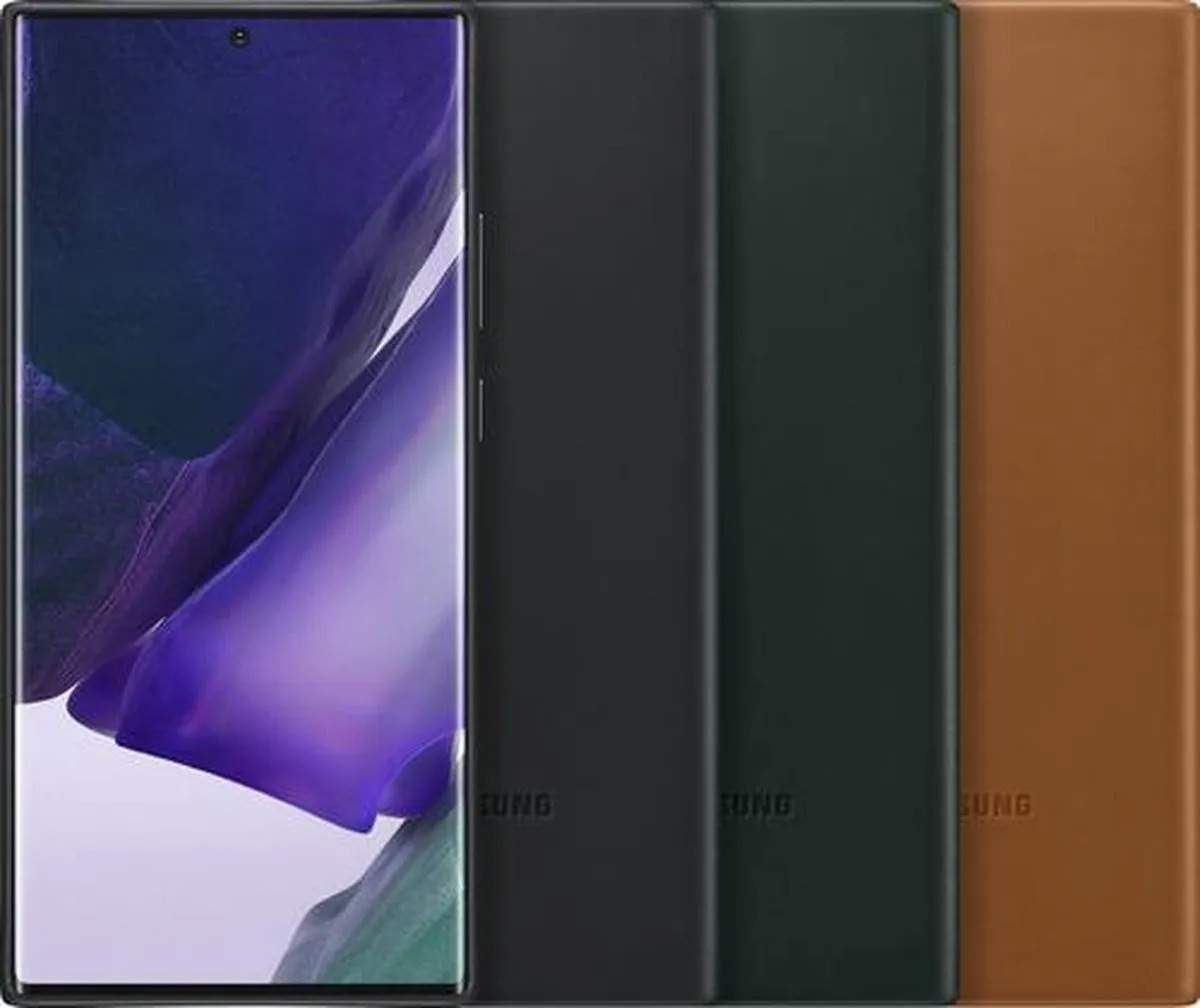 Samsung Leather Hoesje EF-VN985LG - Groen