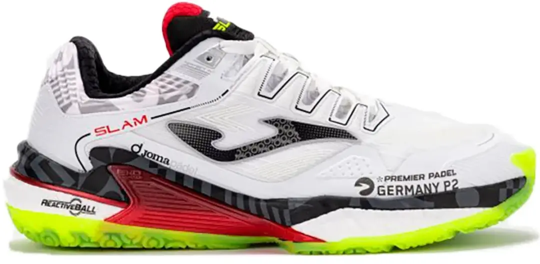 Joma Slam 2652 Padel Schoenen - Wit/Rood - afbeelding 5 van 6
