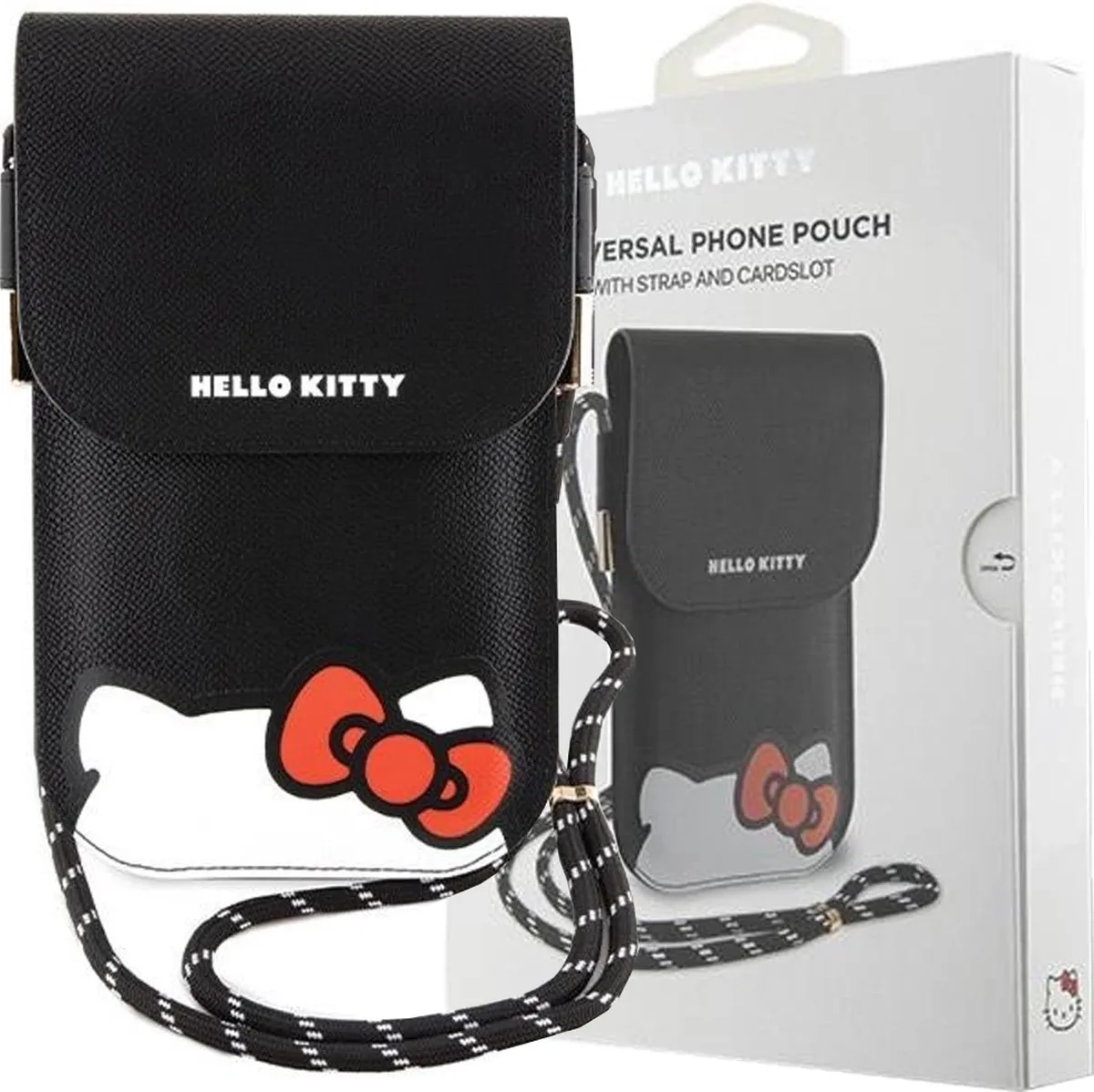 Hello Kitty Lederen Hiding Kitty Cord Tas