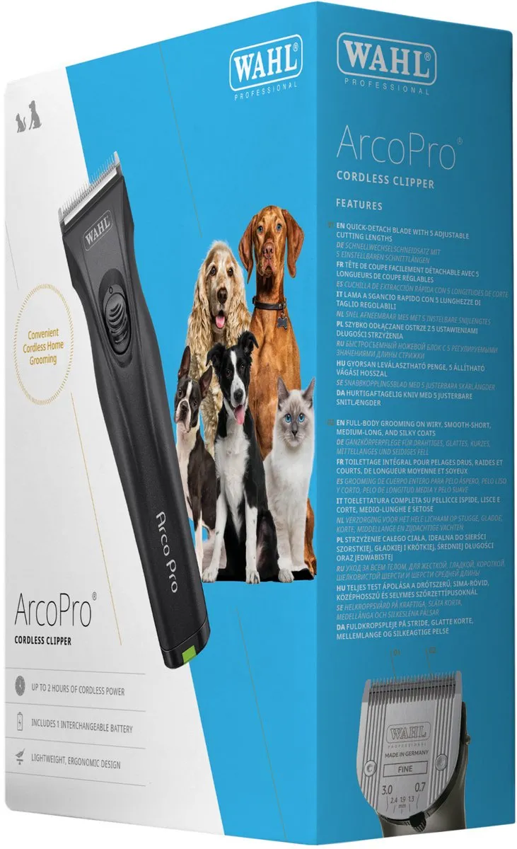 Wahl Arco Pro Tondeuse - Verzorging - 8.5x19.9x25.7 cm 360 g Zwart