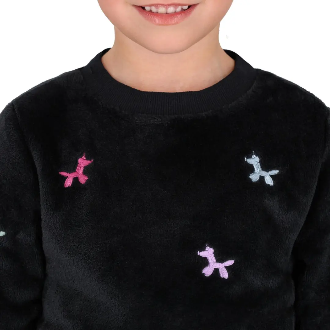 QHP Isalyn Kids Trui - Maat 152 Zwart - afbeelding 3 van 6