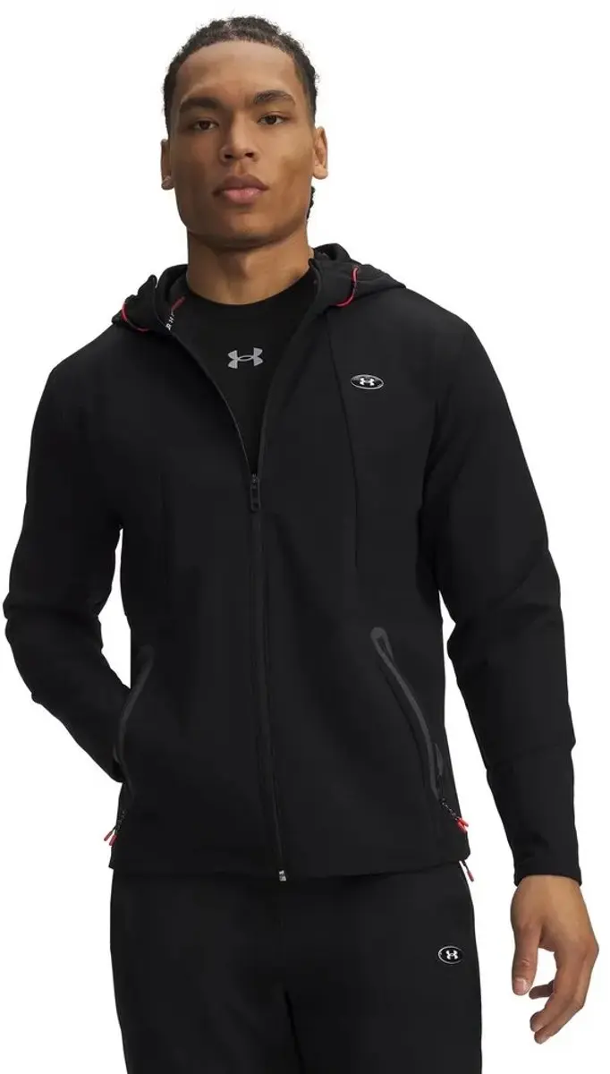 Under Armour Utility Woven Winterized Sweatshirt Met Rits Zwart M Man