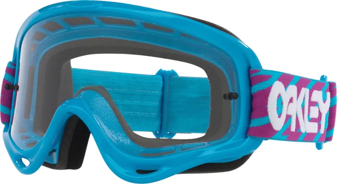 Oakley O-Frame Blue Bolts Doorschijnende motocrossbril -