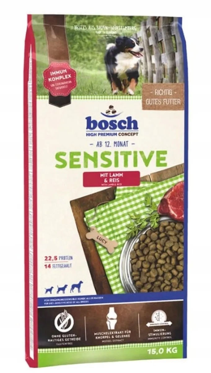 Bosch Sensitive Hondenvoer Lam & Rijst 15kg