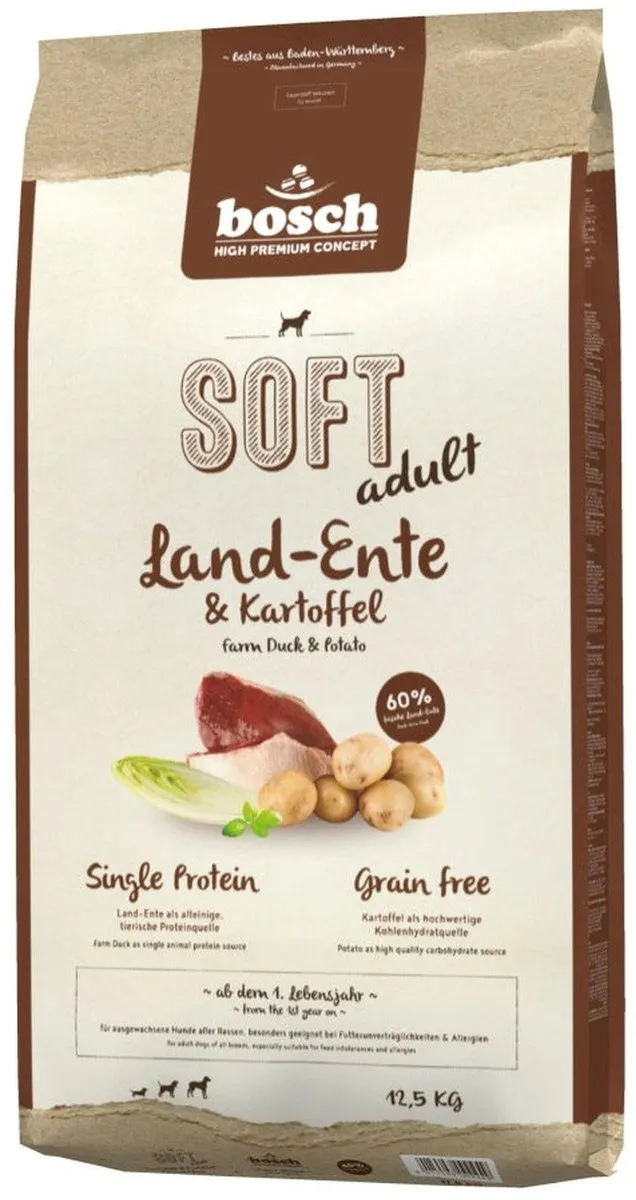 Bosch Soft Volwassen Eend Aardappelen 12,5 kg