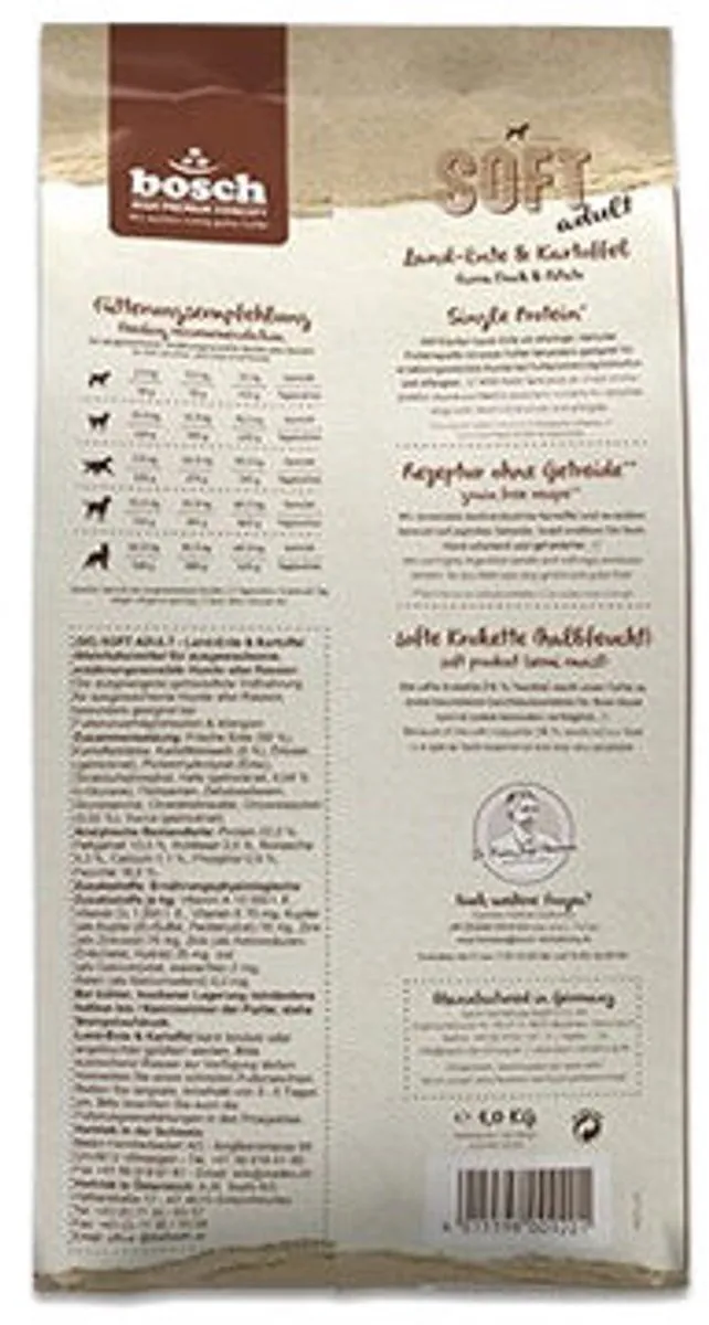 Bosch Soft Volwassen Eend Aardappelen 12,5 kg