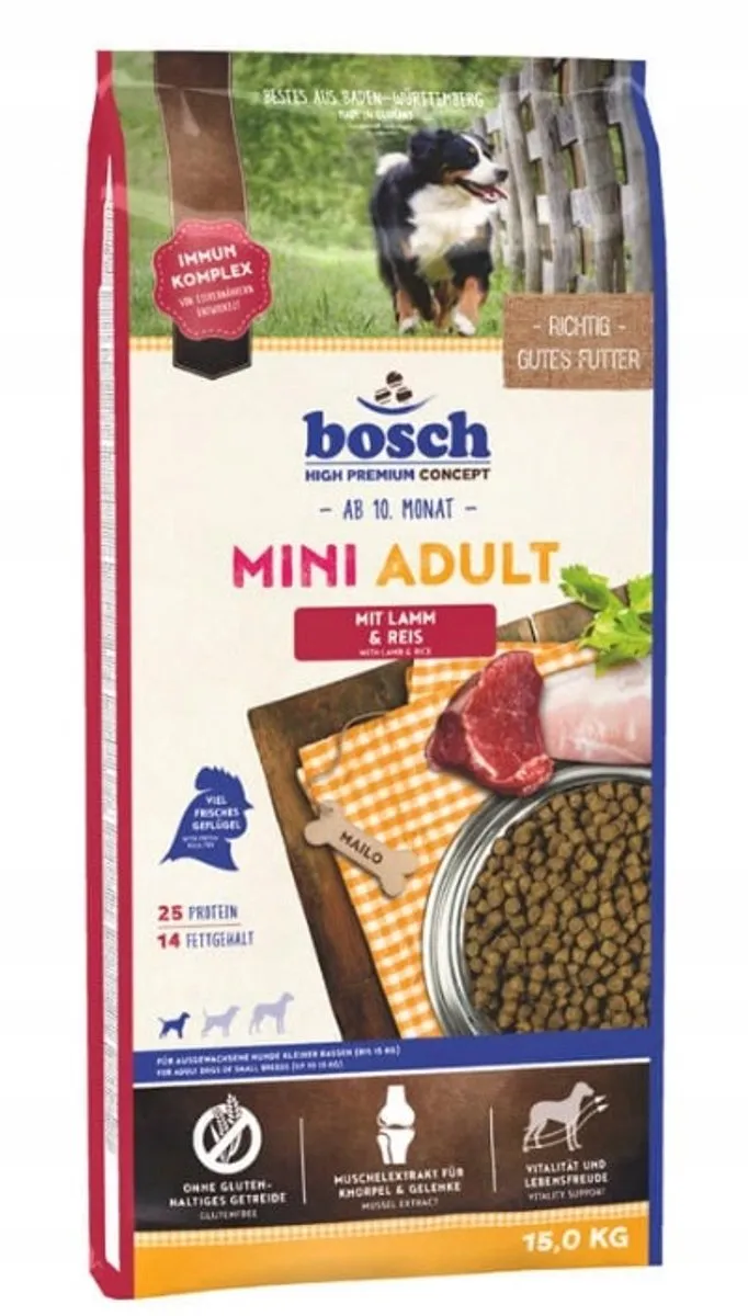 Bosch Adult Mini Hondenvoer Lam & Rijst 15kg