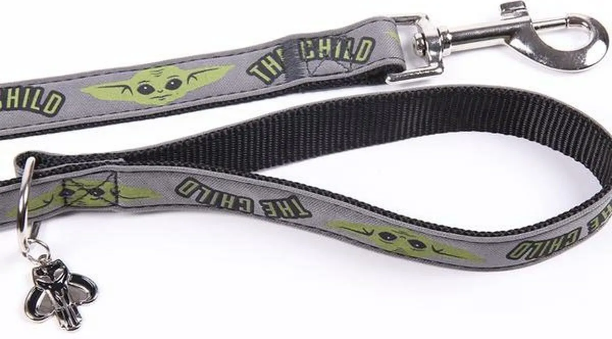 Disney Star Wars The Mandalorian Hondenriem M - Lila/Groen
