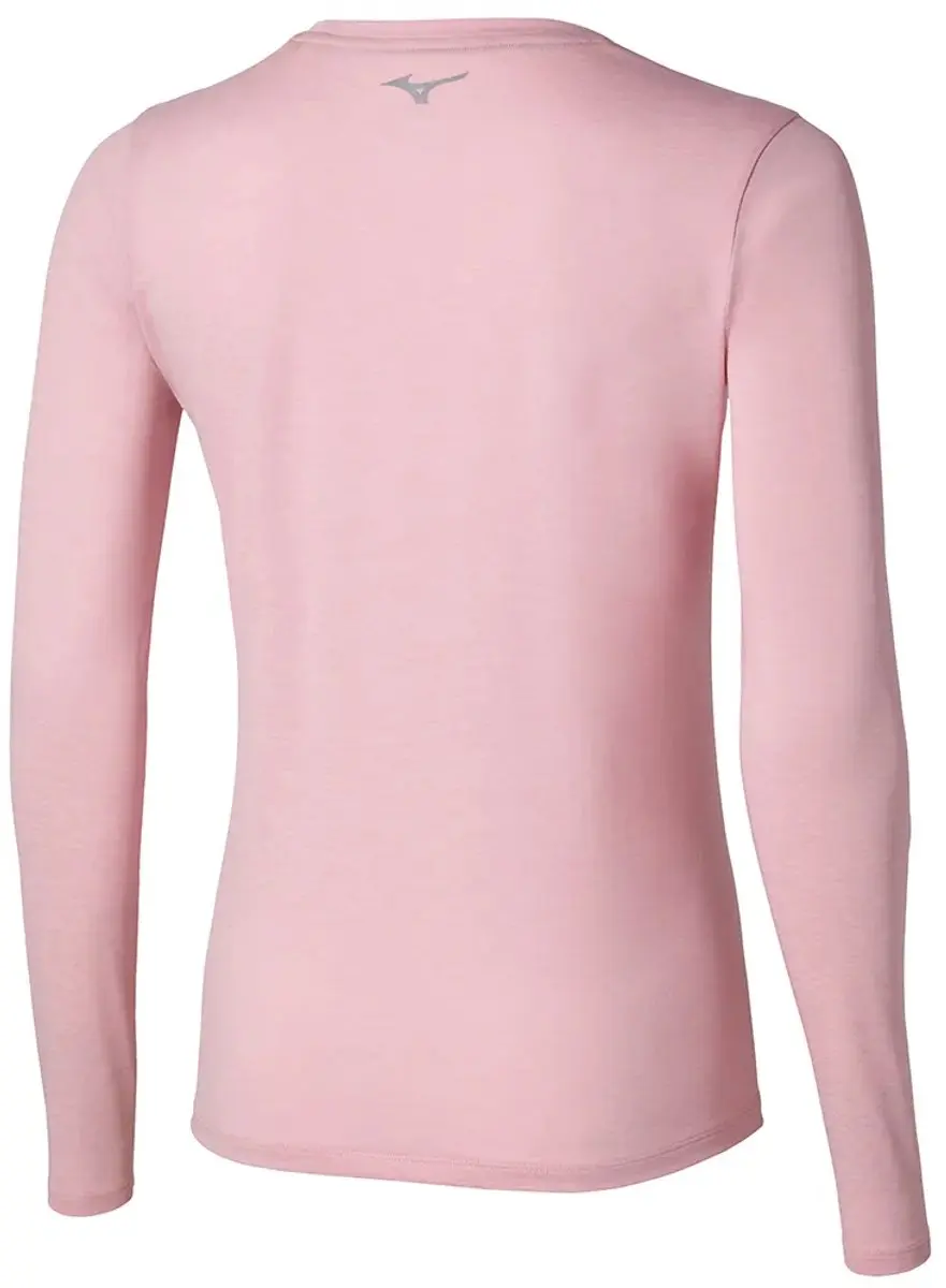 Mizuno Core Impulse T-shirt Dames - Lange mouwen - Bleached Mauve XL - afbeelding 2 van 4