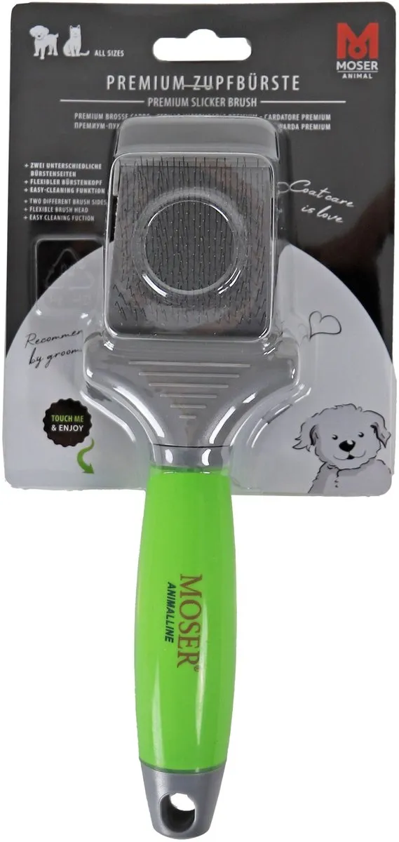 Wahl Premium Slicker Borstel - Groen Grijs