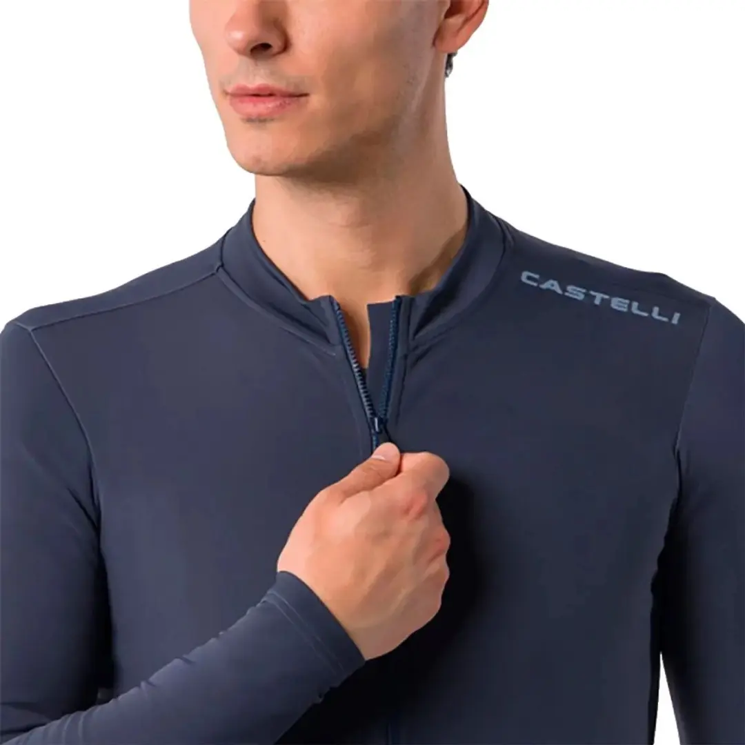 Castelli Espresso Thermal Wielertrui - S - Twilight Blue - afbeelding 3 van 4