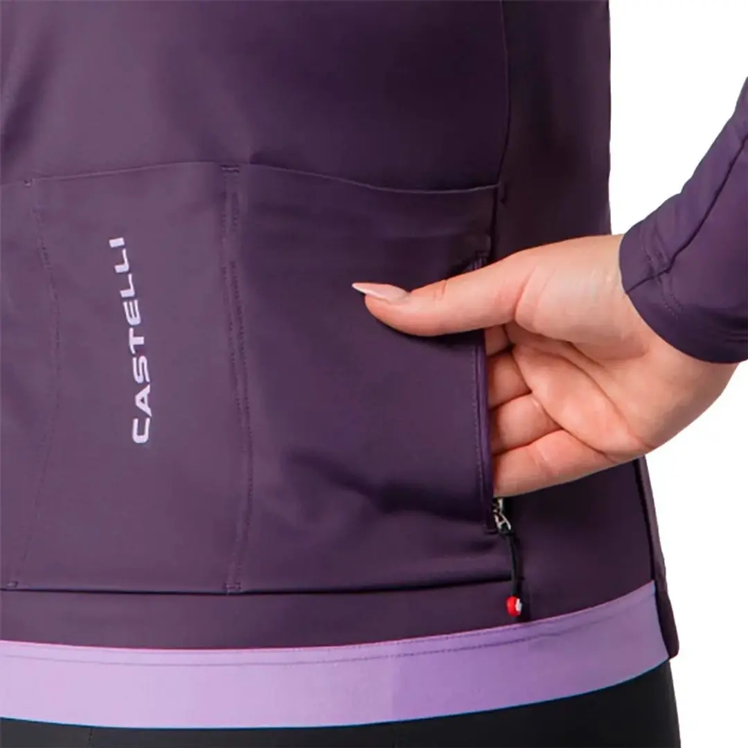 Castelli Espresso 2 Thermal Wielertrui - Paars M - afbeelding 3 van 3