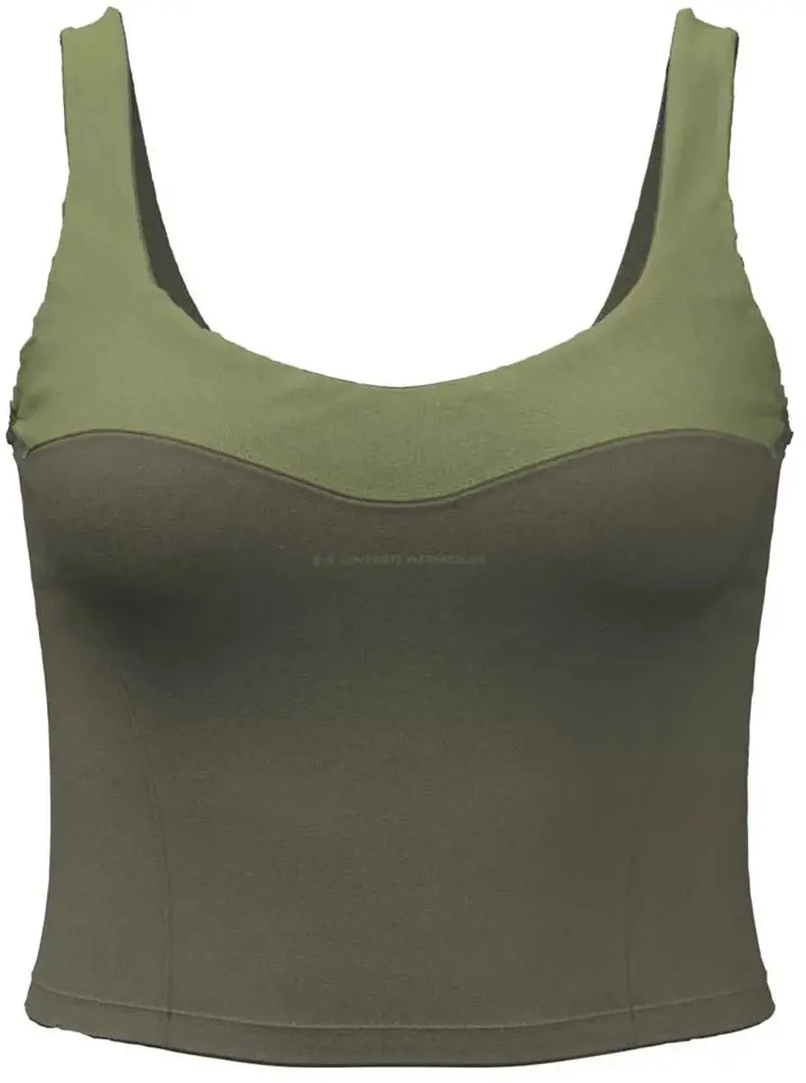 Under Armour Motion Colorblock Mouwloos T-shirt Groen XS Vrouw