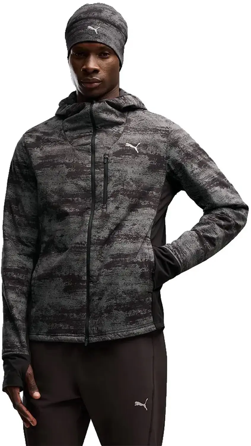 Puma Brightstride Aop Primaloft Jas Grijs M Man