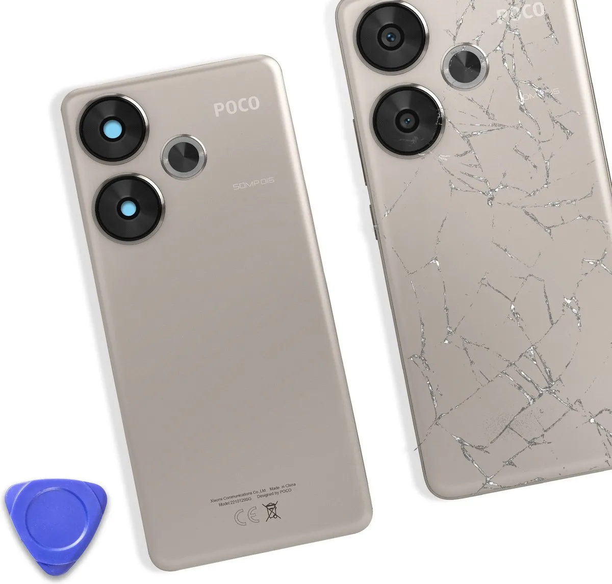 Xiaomi Poco F6 Achterkant Hoes Grijs