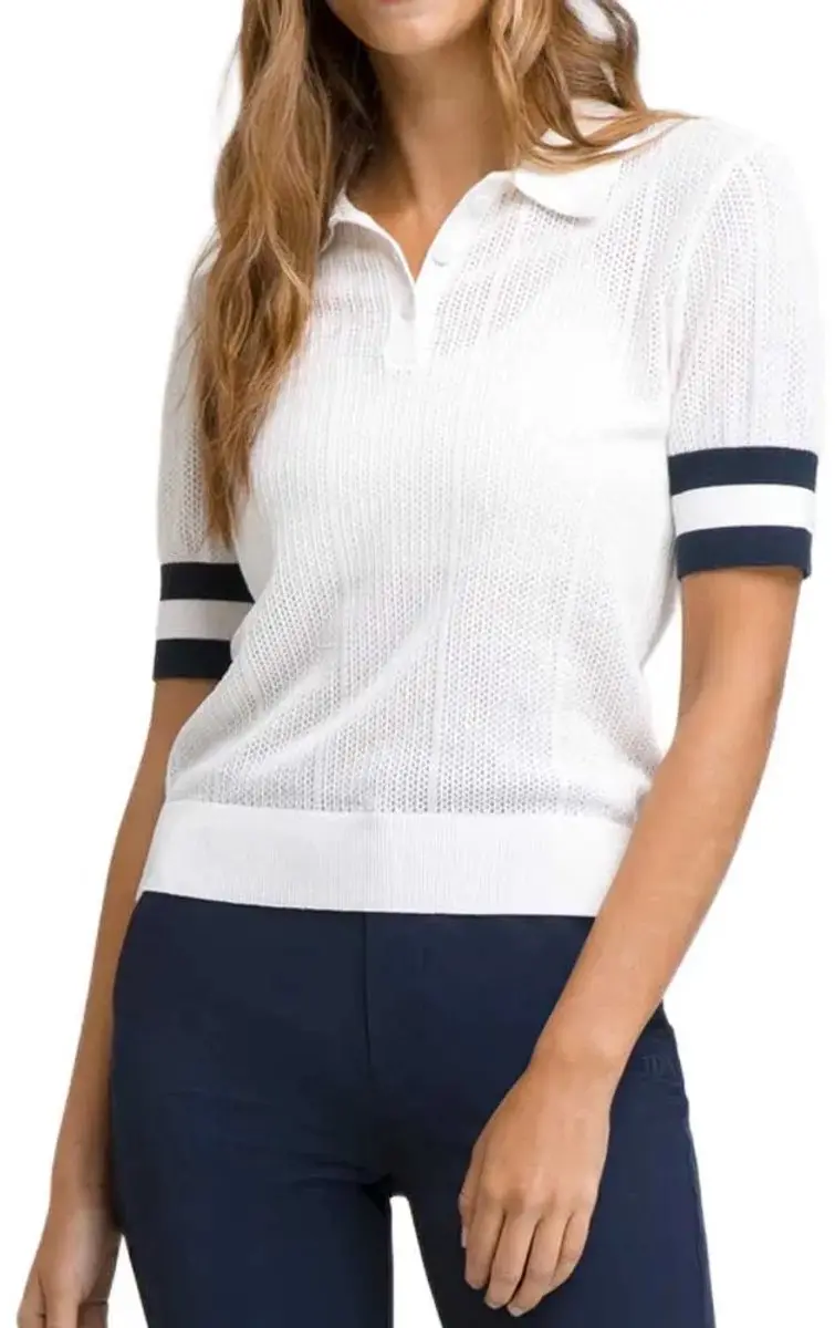 Wilson Essex Korte Mouw Poloshirt Wit XL Vrouw