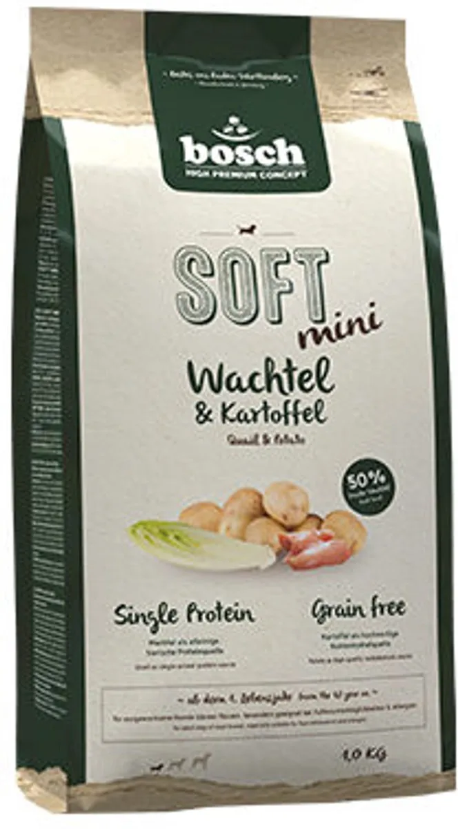 Bosch Soft Mini Hondenvoer Kwartel & Aardappel 2,5kg