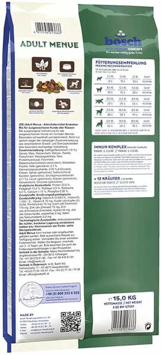 Bosch Volwassen Hondenvoer 15kg
