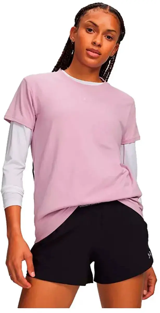Under Armour Rival Core T-shirt - Roze M - afbeelding 4 van 4