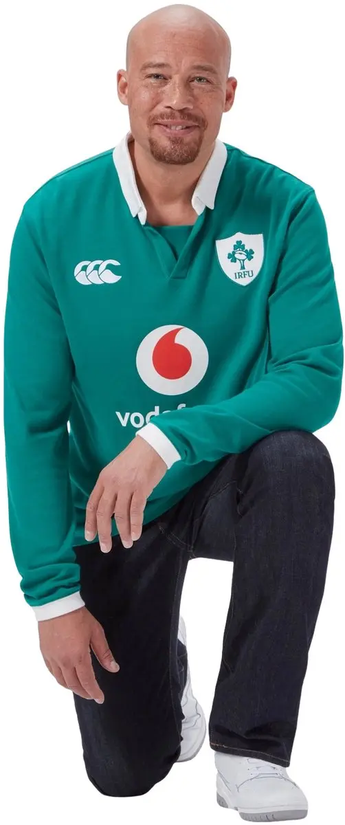 Canterbury Irlande Classic AM 2025 Trainingsshirt - XXXL - Groen/Wit - afbeelding 2 van 3