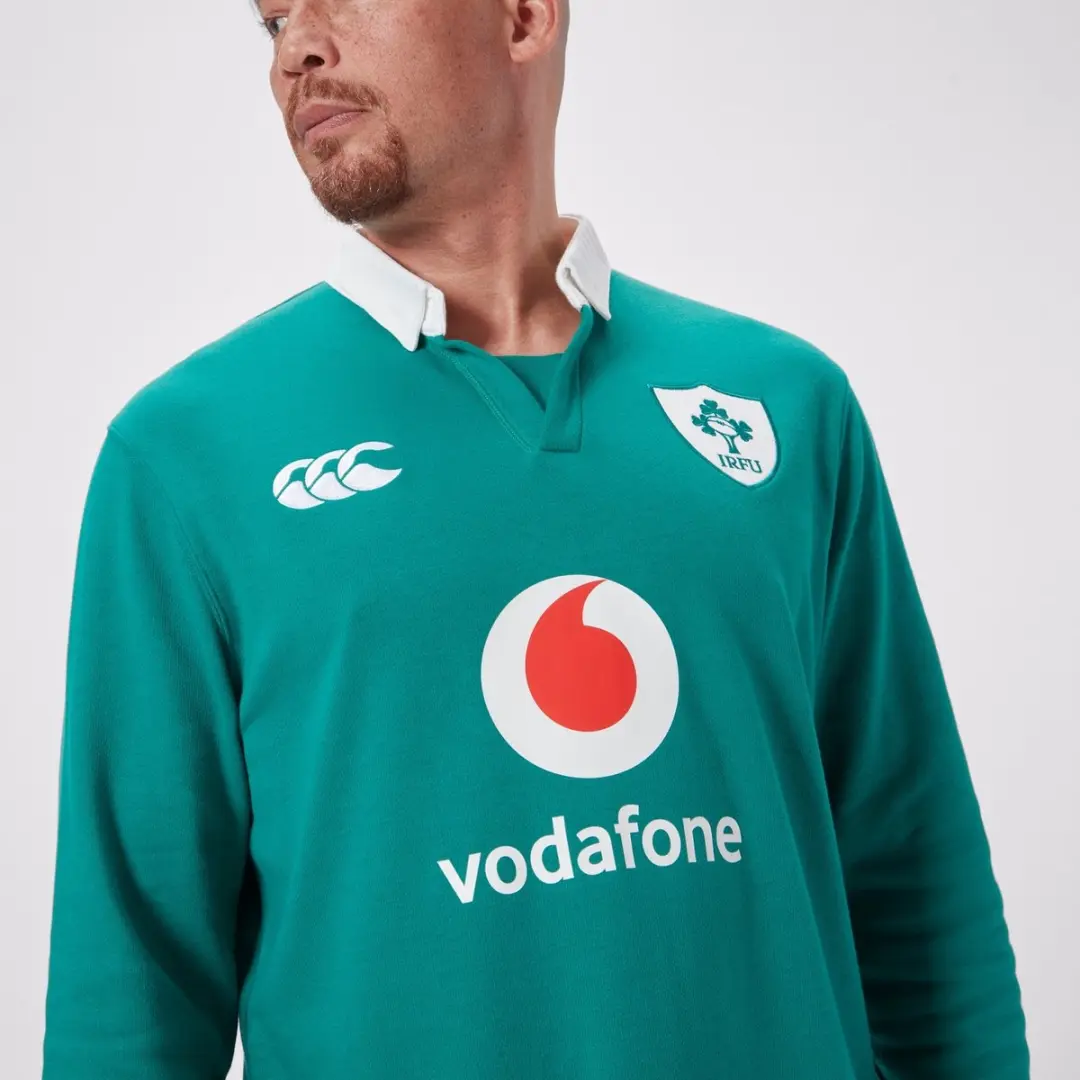 Canterbury Irlande Classic AM 2025 Trainingsshirt - XXXL - Groen/Wit - afbeelding 3 van 3