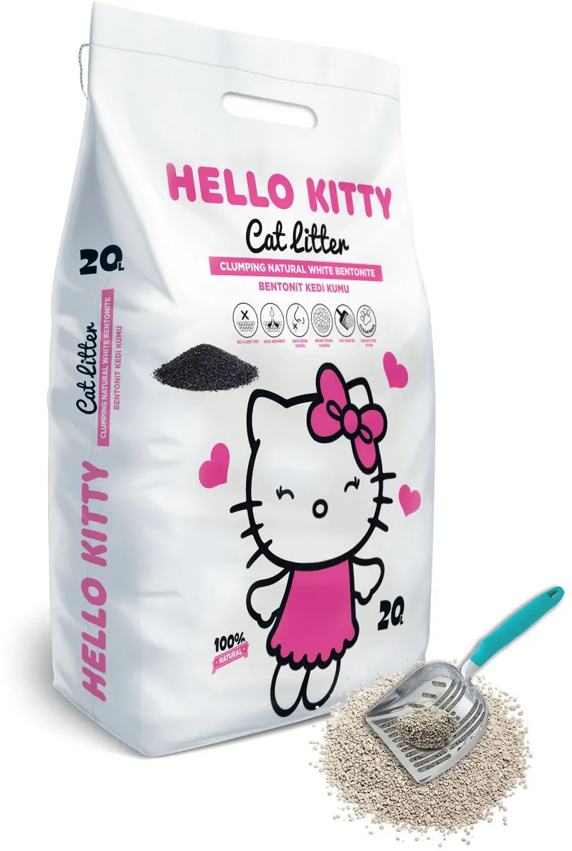 Hello Kitty Bentoniet Kattenbakvulling 20L