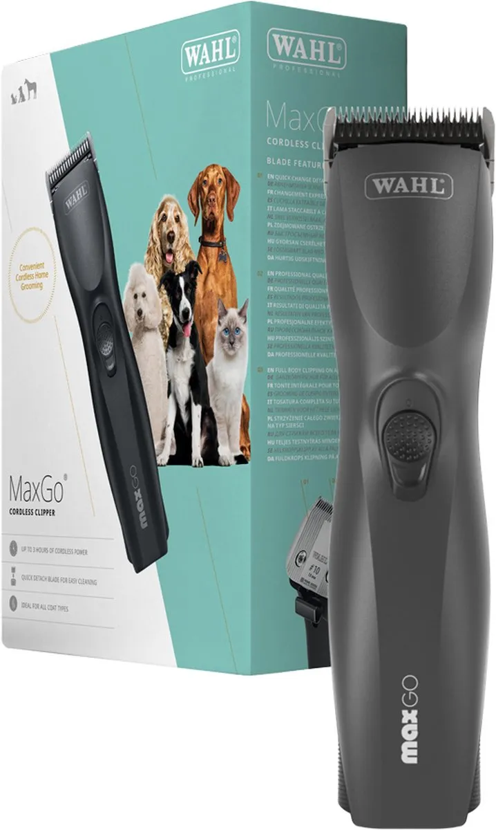 Wahl MaxGo Tondeuse - Draadloos - Zwart