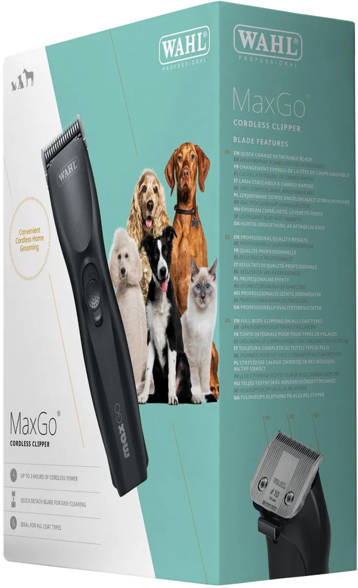 Wahl MaxGo Tondeuse - Draadloos - Zwart
