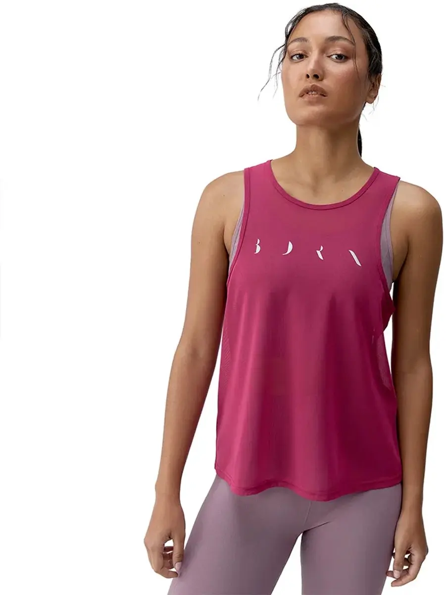 Born Living Yoga Bora Mouwloos T-shirt Roze M
