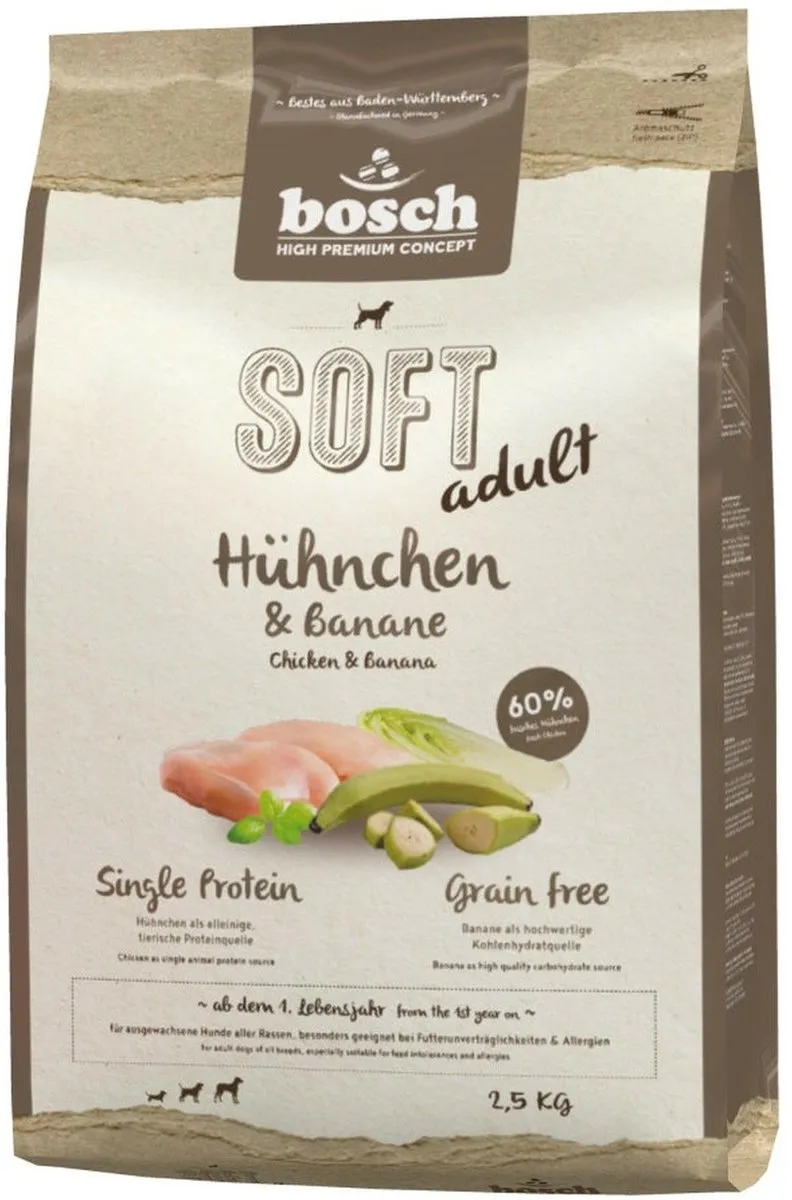 Bosch 70030 Plus Chicken & Bananas Hondenvoer 2,5 kg