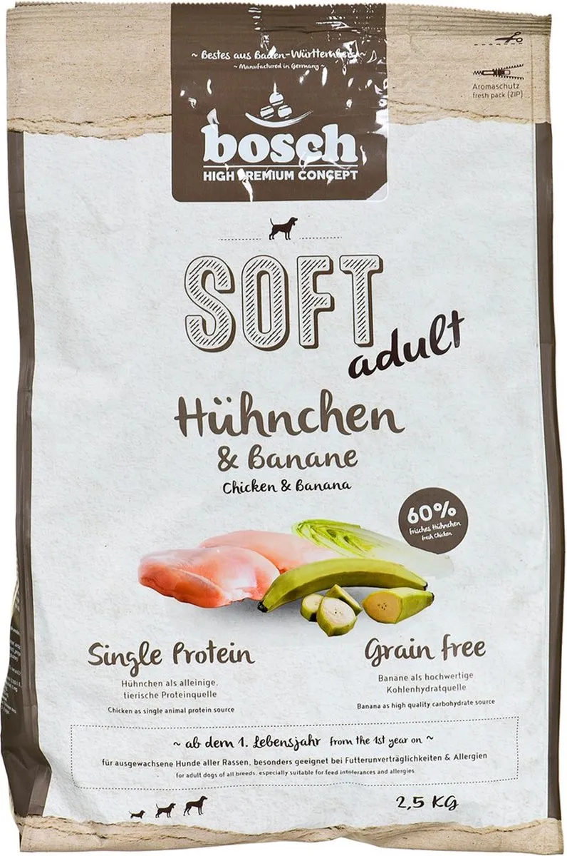 Bosch 70030 Plus Chicken & Bananas Hondenvoer 2,5 kg