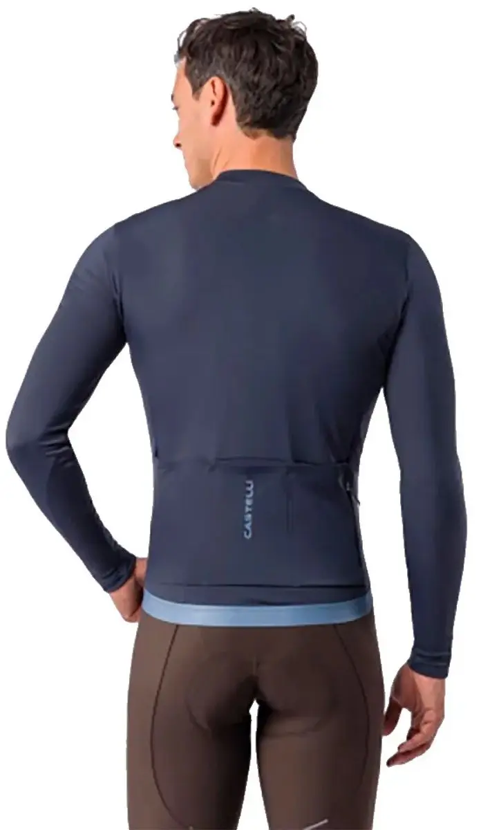 Castelli Espresso Thermal 2 Wielertrui - XL - Metallic Blue - afbeelding 4 van 6