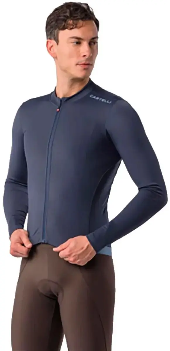 Castelli Espresso Thermal 2 Wielertrui - XL - Metallic Blue - afbeelding 3 van 6