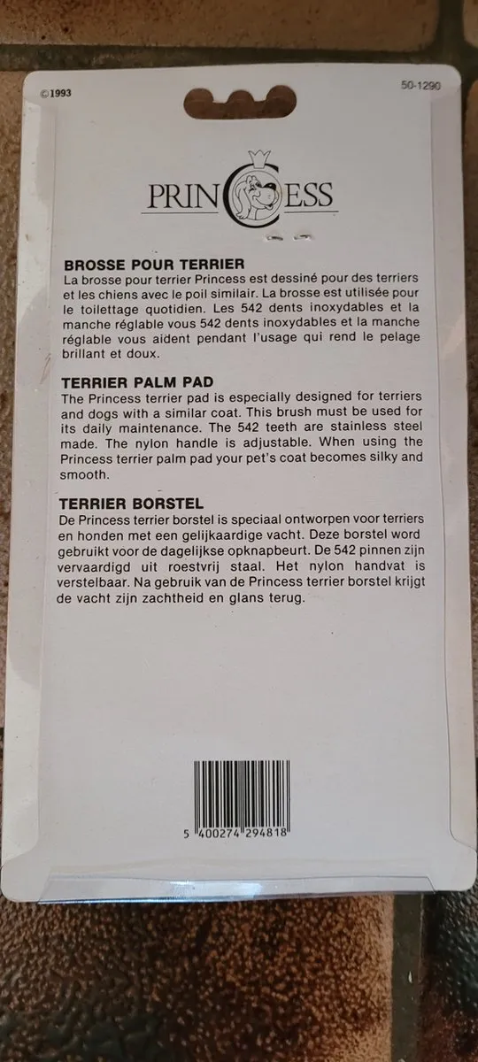 Princess Palmhandborstel - Grijs