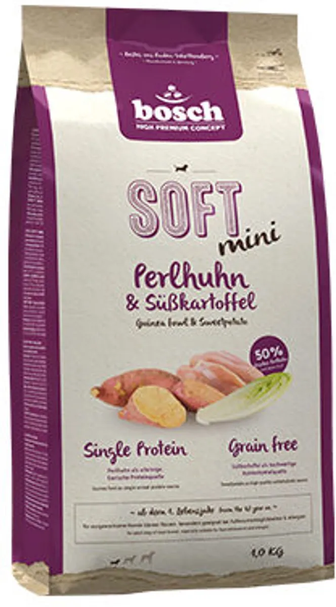Bosch Soft Mini Hondenvoer Parelhoen & Zoete Aardappel 2,5kg