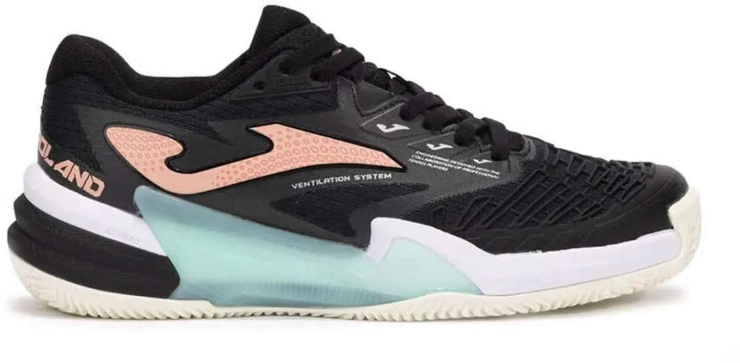 Zapatillas Joma Roland Lady Black 2501 Trollw2501c Mujer 40.5