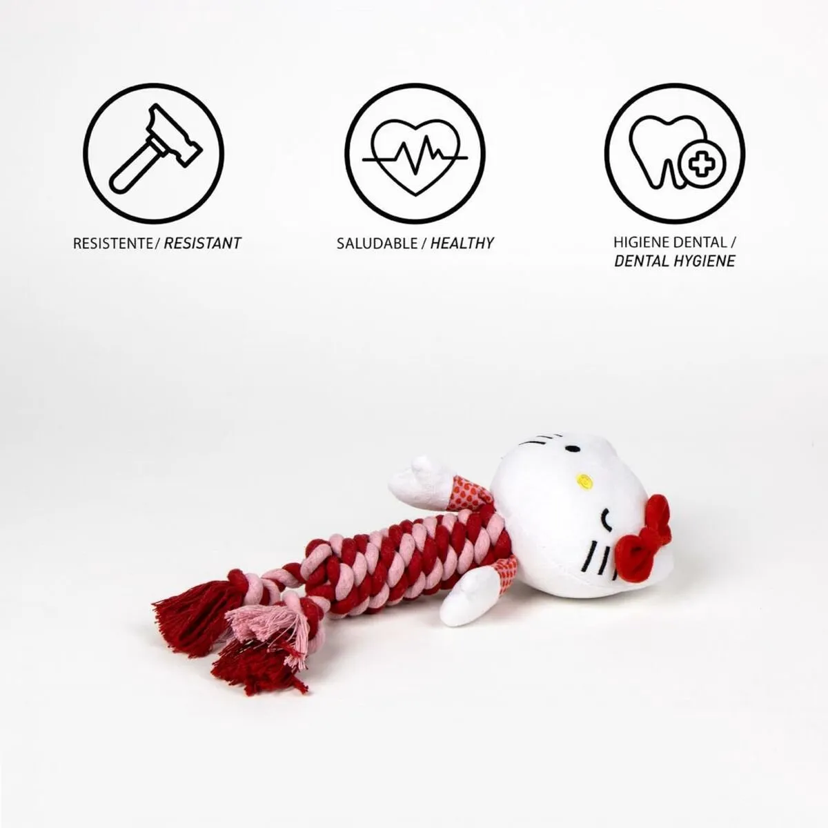 Hello Kitty Kauwspeelgoed voor Honden - Rood - afbeelding 3 van 6