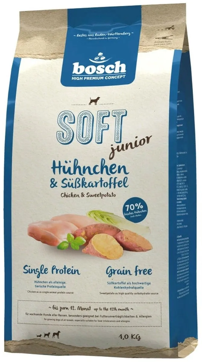 Bosch Soft Junior Hondenvoer Kip & Zoete Aardappel 1kg